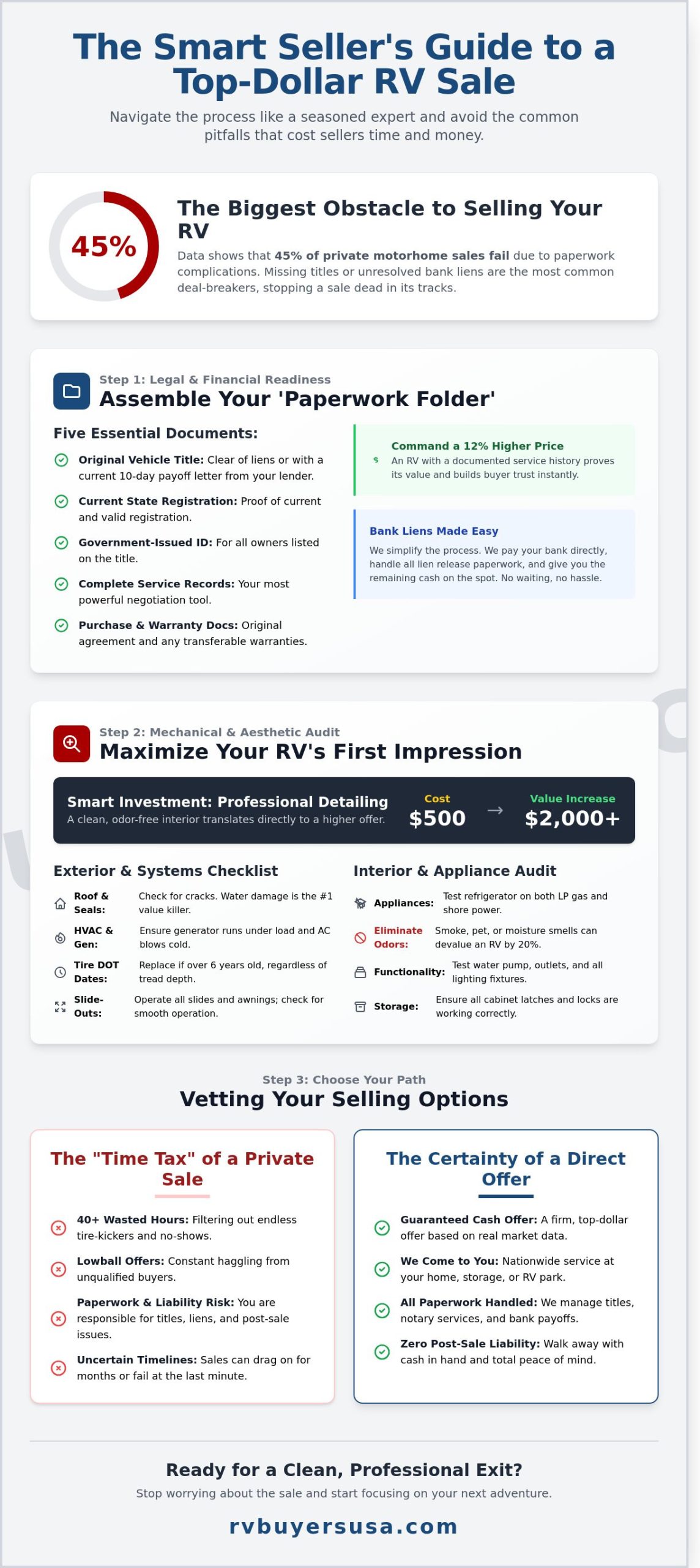 The Ultimate Checklist for Selling an RV: A Professional Step-by-Step Guide