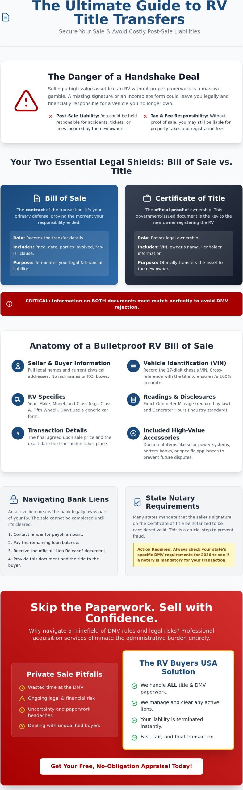 RV Title Transfer Paperwork Explained: A Complete Step-by-Step Guide for 2026